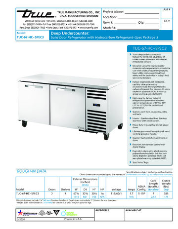 Spec Sheet