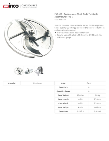 Spec Sheet