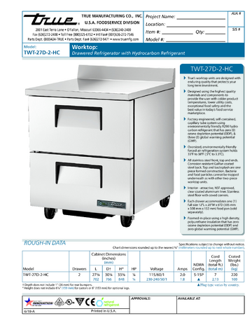 Spec Sheet