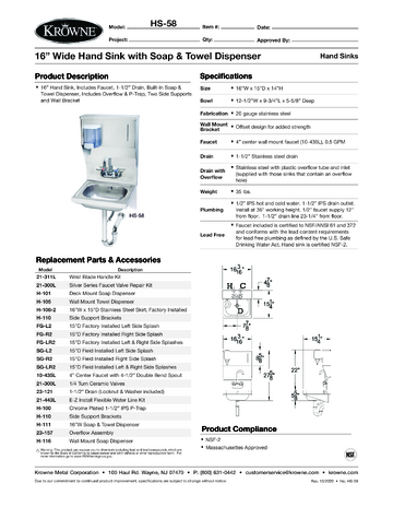 Spec Sheet