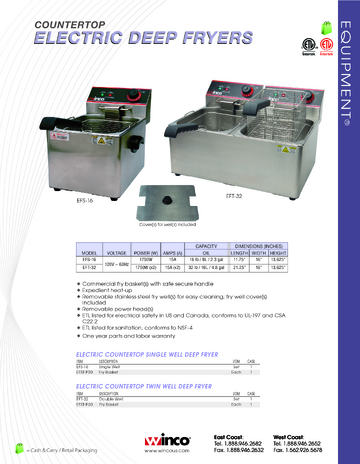 Spec Sheet