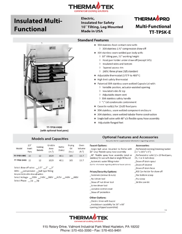 Spec Sheet