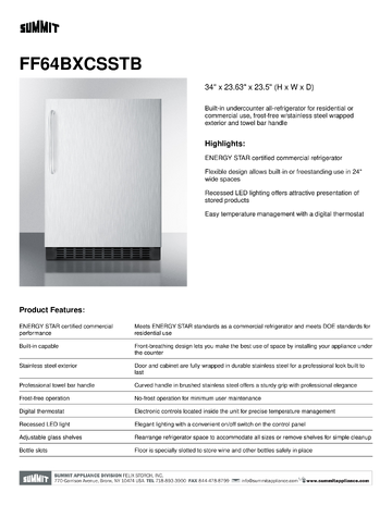 Spec Sheet