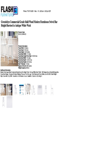 Spec Sheet