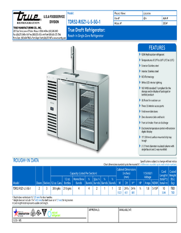 Spec Sheet