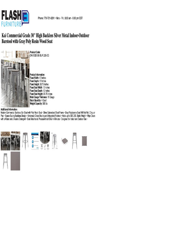 Spec Sheet