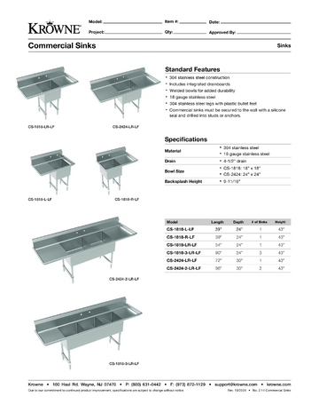 Spec Sheet