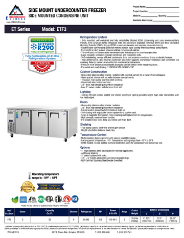 Spec Sheet