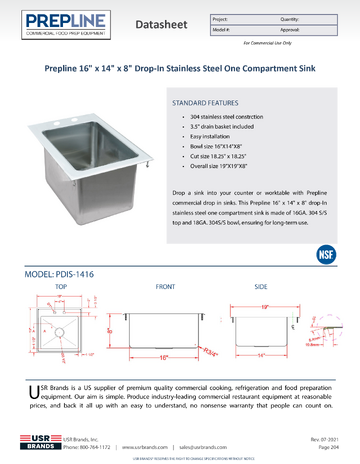 Spec Sheet