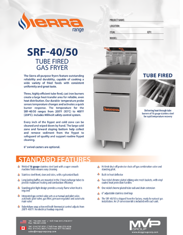 Spec Sheet
