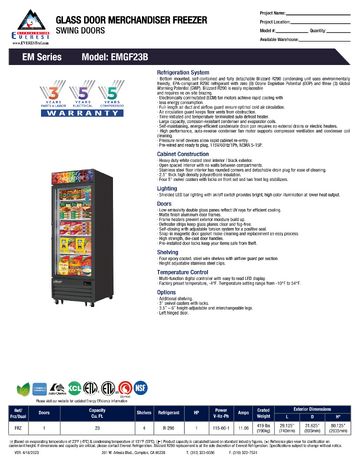 Spec Sheet