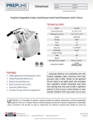 Spec Sheet