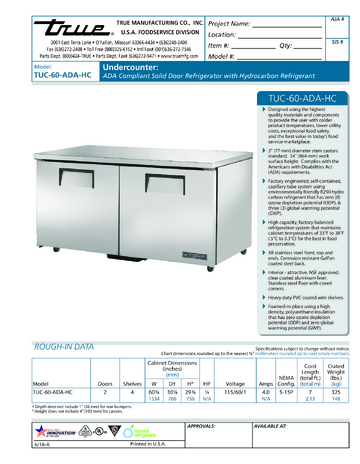 Spec Sheet