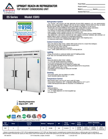 Spec Sheet