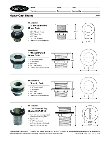 Spec Sheet
