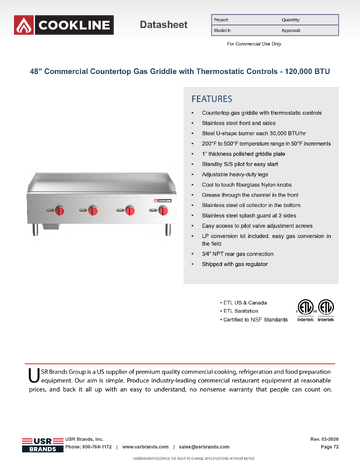 Spec Sheet