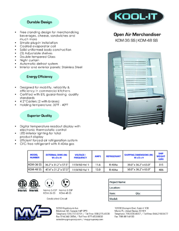 Spec Sheet