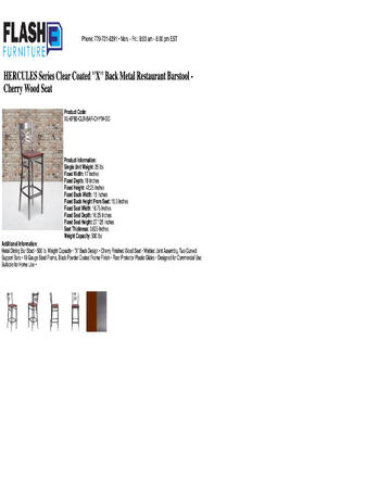 Spec Sheet