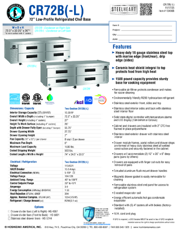 Spec Sheet