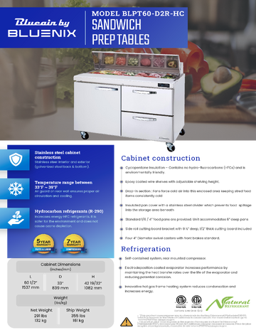 Spec Sheet