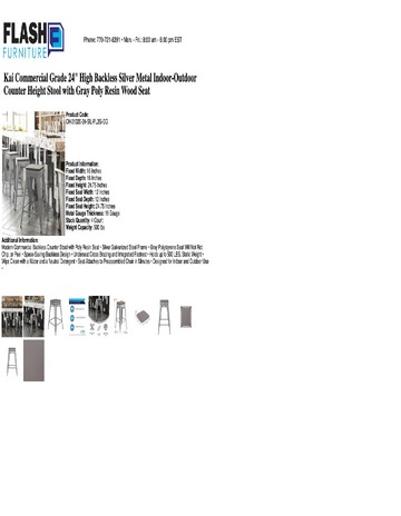 Spec Sheet