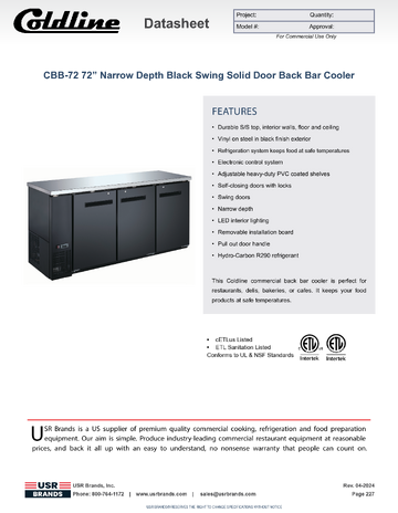 Spec Sheet