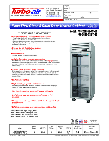 Spec Sheet