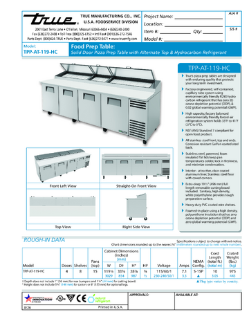 Spec Sheet