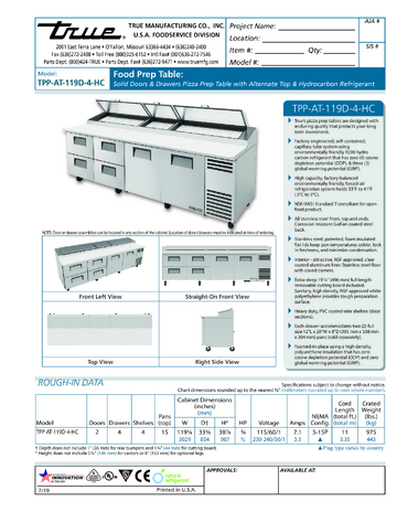 Spec Sheet