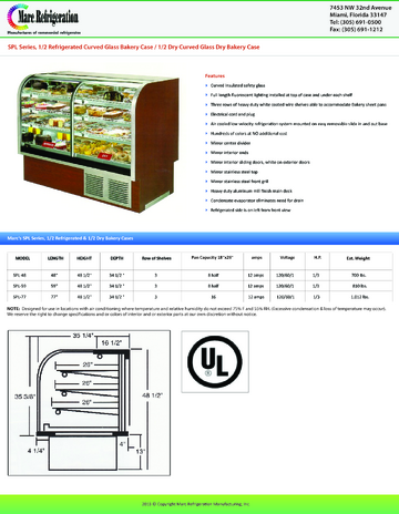 Spec Sheet