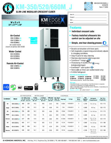 Spec Sheet