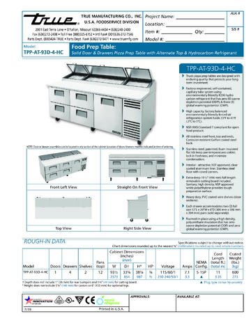 Spec Sheet