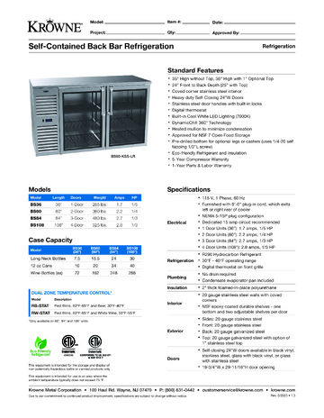 Spec Sheet