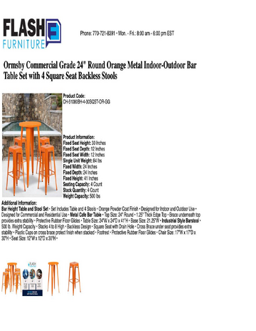 Spec Sheet