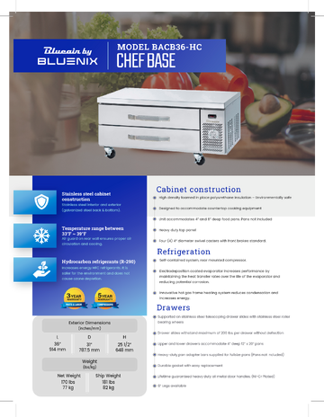 Spec Sheet