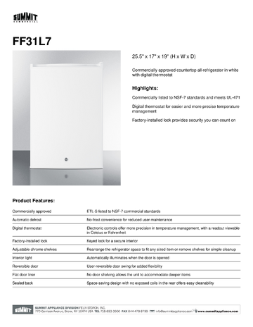 Spec Sheet