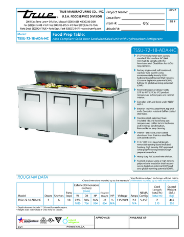Spec Sheet