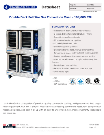 Spec Sheet