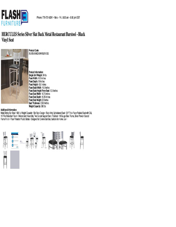 Spec Sheet