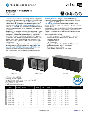 Spec Sheet