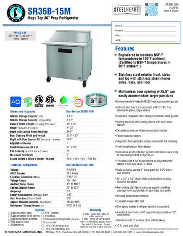 Spec Sheet