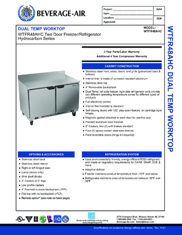 Spec Sheet