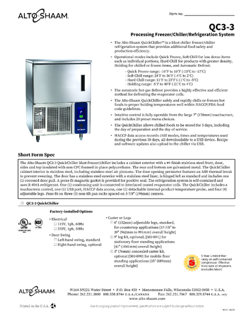 Spec Sheet
