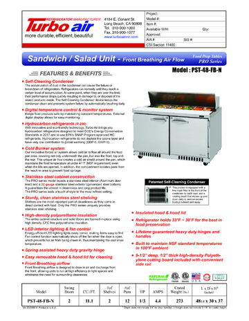 Spec Sheet