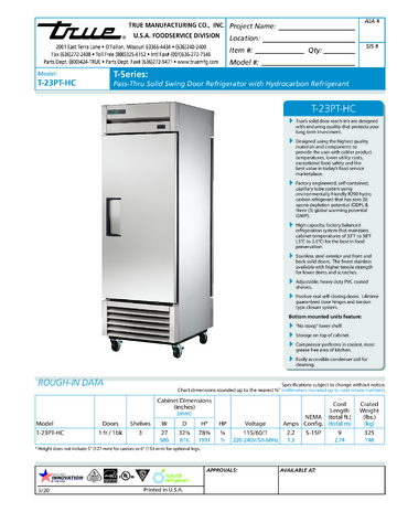 Spec Sheet