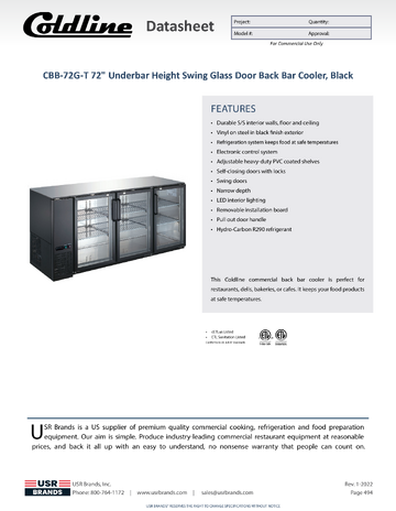 Spec Sheet