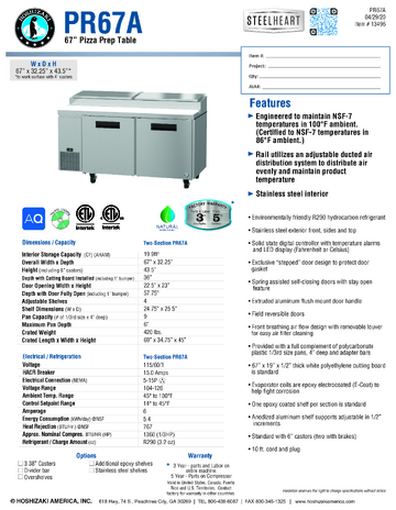 Spec Sheet