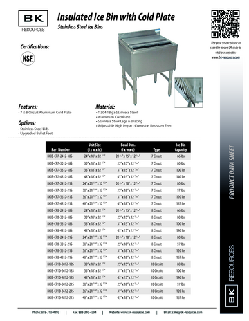 Spec Sheet