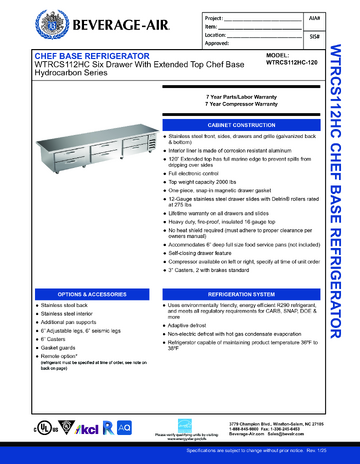 Spec Sheet