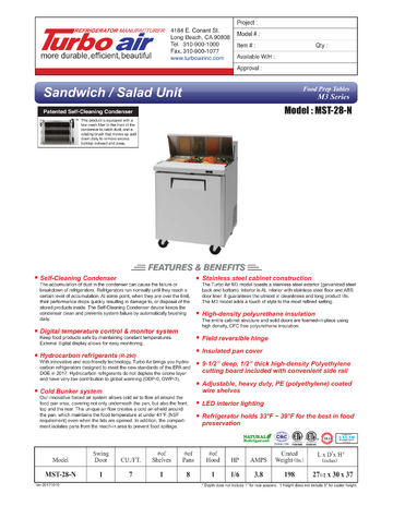 Spec Sheet